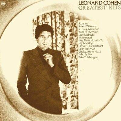 Leonard Cohen Greatest Hits LP vinyl artwork